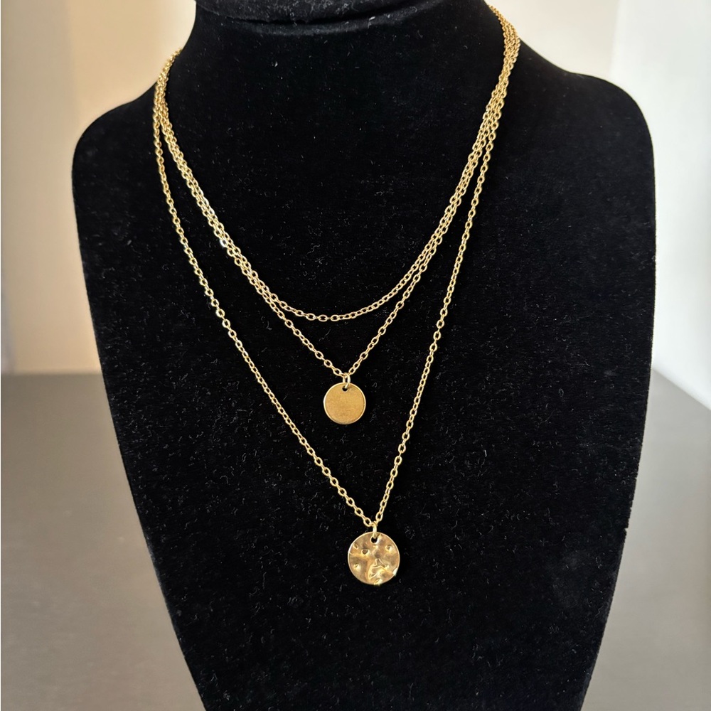 Gold Layered Necklace Set